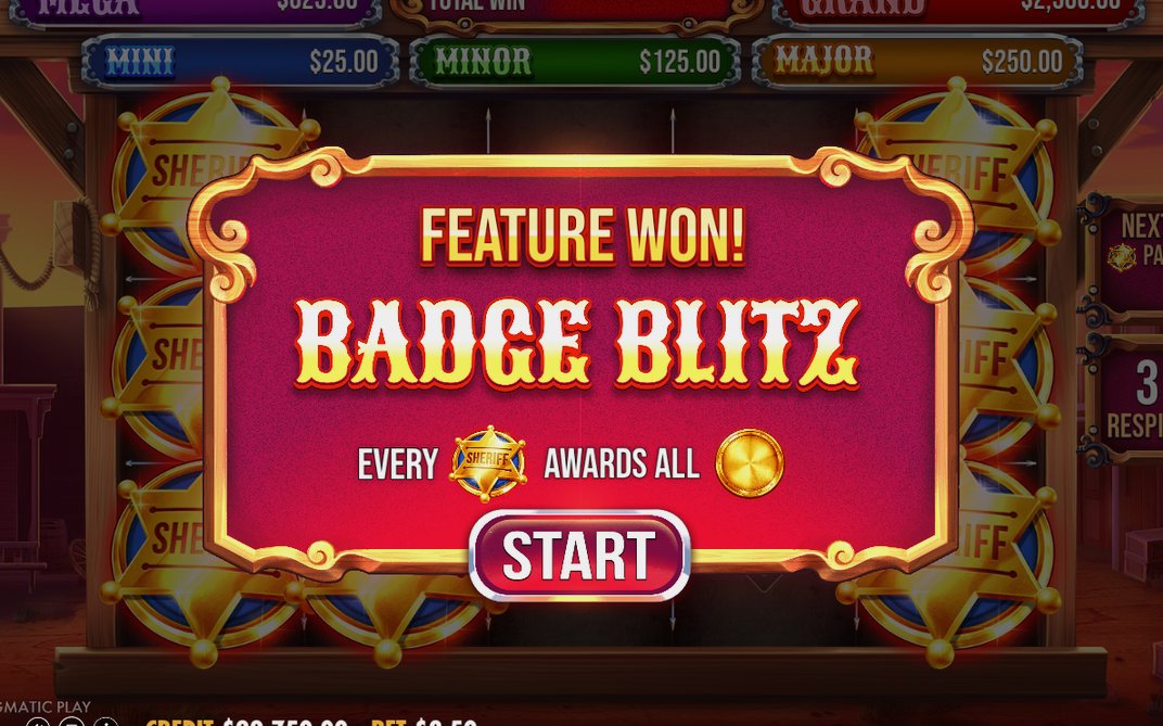 Money Respin with BADGE symbols turning into COIN MONEY